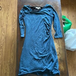 Ann Taylor Loft Blue Wool lined dress